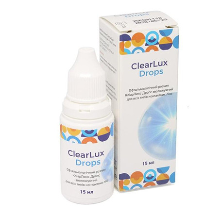 u00119951_455x445_q90_c1_w0.jpg Засіб для зволоження очей ClearLux Drops 15ml - Зображення 1
